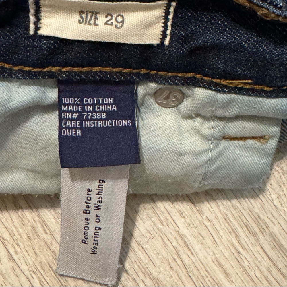 NEW MADEWELL Dark Wash Cut Off Women's Denim Shorts Size 29 - RETAILS $128 - Picture 3 of 8
